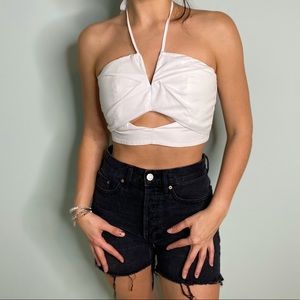 LF Cut Out Cropped Halter